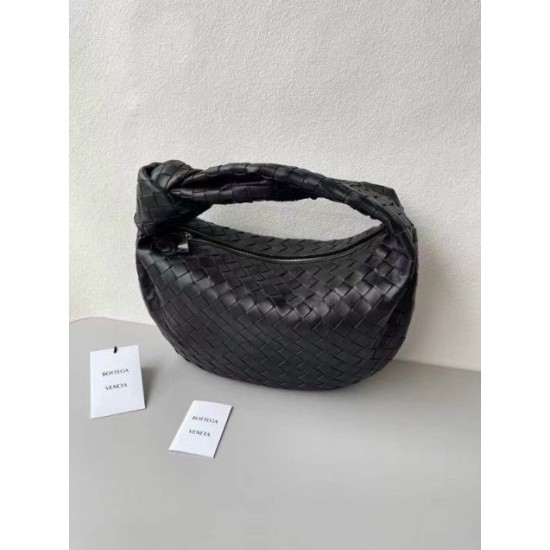 Miglior Falso Bottega Veneta BV Jodie Teen Borsa Nero Intrecciato Economiche Premium