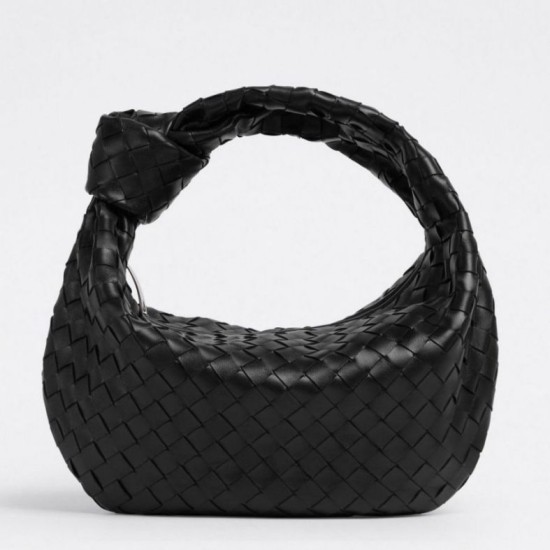 Miglior Falso Bottega Veneta BV Jodie Teen Borsa Nero Intrecciato Economiche Premium