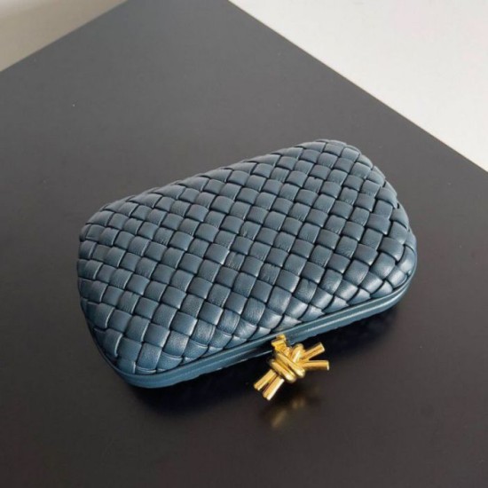 Replica perfetta Bottega Veneta Knot Minaudiere Clutch Space Intrecciato Agnello Imitazione Outlet Online