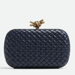 Replica perfetta Bottega Veneta Knot Minaudiere Clutch Space Intrecciato Agnello Imitazione Outlet Online