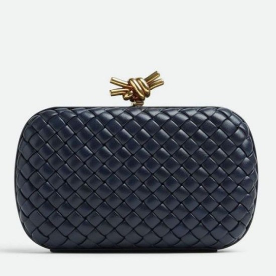 Replica perfetta Bottega Veneta Knot Minaudiere Clutch Space Intrecciato Agnello Imitazione Outlet Online