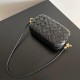Replica perfetta Bottega Veneta Nodo Minaudiere Su Cinturino Nero Foulard Intreccio  Imitazione Outlet Online