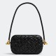 Replica perfetta Bottega Veneta Nodo Minaudiere Su Cinturino Nero Foulard Intreccio  Imitazione Outlet Online