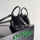Migliore Repliche Borsa a tracolla Bottega Veneta Piccolo Loop agnello intrecciata nera Economiche Outlet Online