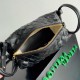 Migliore Repliche Borsa a tracolla Bottega Veneta Piccolo Loop agnello intrecciata nera Economiche Outlet Online