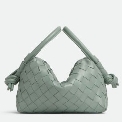 Perfette Qualità Repliche Borsa a tracolla Bottega Veneta Piccolo Loop agnello Sauge Intrecciato Imitazione