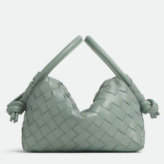 Perfette Qualità Repliche Borsa a tracolla Bottega Veneta Piccolo Loop agnello Sauge Intrecciato Imitazione