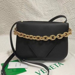 Miglior Falso Bottega Veneta Mount Medium Envelope Borsa vitello nera Economiche Premium