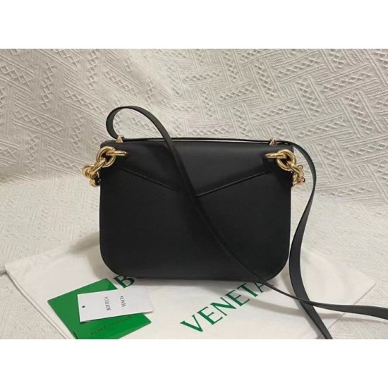 Miglior Falso Bottega Veneta Mount Medium Envelope Borsa vitello nera Economiche Premium