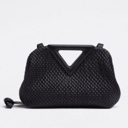 Miglior Falso Bottega Veneta Piccolo Point Borsa Nero Trapuntato Economiche Premium