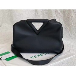 Miglior Falso Borsa Bottega Veneta a punta media con manico superiore Nera  Economiche Premium