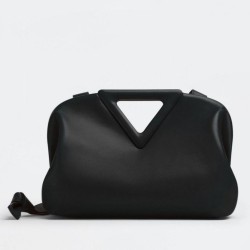 Miglior Falso Borsa Bottega Veneta a punta media con manico superiore Nera  Economiche Premium