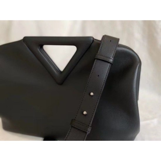 Miglior Falso Borsa Bottega Veneta a punta media con manico superiore Nera  Economiche Premium