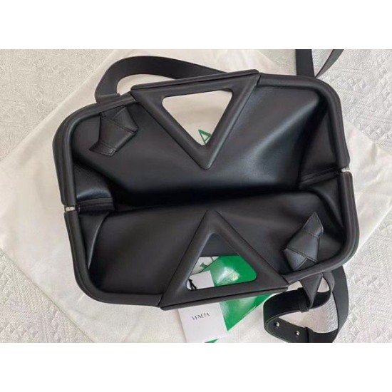 Miglior Falso Borsa Bottega Veneta a punta media con manico superiore Nera  Economiche Premium