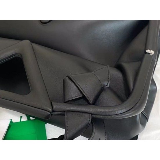 Miglior Falso Borsa Bottega Veneta a punta media con manico superiore Nera  Economiche Premium