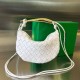 Migliore Repliche Bottega Veneta Mini Borsa Sardine agnello intrecciata bianca Economiche Outlet Online