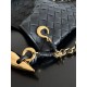 Miglior Falso Bottega Veneta Sardine Piccola Borsa con Catena Nero Agnello Economiche Premium