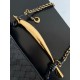 Miglior Falso Bottega Veneta Sardine Piccola Borsa con Catena Nero Agnello Economiche Premium
