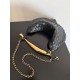 Miglior Falso Bottega Veneta Sardine Piccola Borsa con Catena Nero Agnello Economiche Premium
