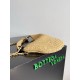 Migliore Repliche Borsa piccola Sardine di Bottega Veneta con catena rafia naturale Economiche Outlet Online