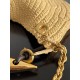 Migliore Repliche Borsa piccola Sardine di Bottega Veneta con catena rafia naturale Economiche Outlet Online