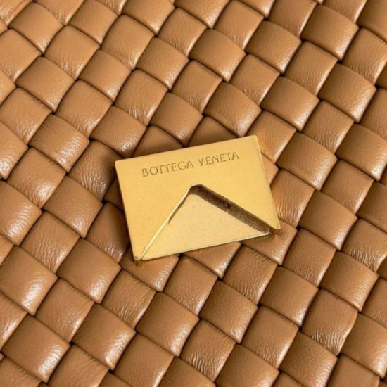 Miglior Falso Borsa piccola Bottega Veneta Cobble Caramello Intrecciato  Economiche Premium