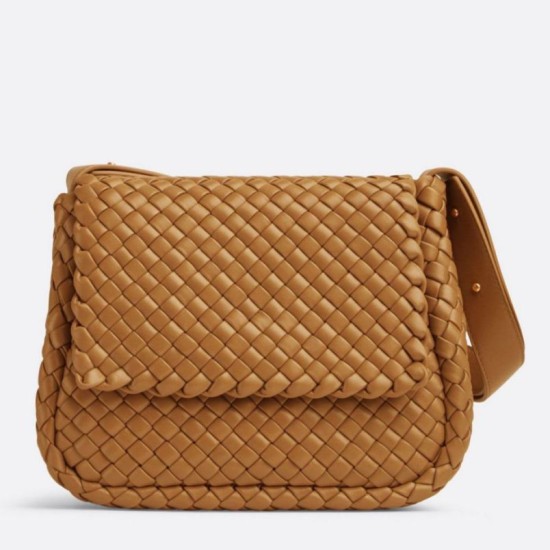 Miglior Falso Borsa piccola Bottega Veneta Cobble Caramello Intrecciato  Economiche Premium