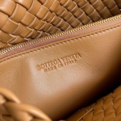 Miglior Falso Borsa piccola Bottega Veneta Cobble Caramello Intrecciato  Economiche Premium