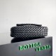 Perfette Qualità Repliche Borsa piccola Bottega Veneta Cobble Intrecciato nero Imitazione