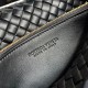 Perfette Qualità Repliche Borsa piccola Bottega Veneta Cobble Intrecciato nero Imitazione