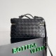 Migliore Repliche Bottega Veneta Bang Bang Vanity Case Nero Intrecciato Economiche Outlet Online