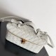 Perfette Qualità Repliche Bottega Veneta Bang Bang Vanity Case Avorio Intrecciato Imitazione