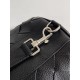 Replica perfetta Borsone medio Bottega Veneta vitello martellata intrecciata nera Imitazione Outlet Online
