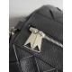 Replica perfetta Borsone medio Bottega Veneta vitello martellata intrecciata nera Imitazione Outlet Online