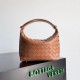 Migliore Repliche Borsa Bottega Veneta Mini Wallace vitello intrecciata marrone Economiche Outlet Online
