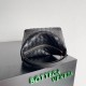 Miglior Falso Borsa Bottega Veneta Mini Wallace vitello intrecciata nera Economiche Premium