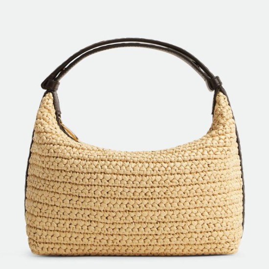 Migliore Repliche Bottega Veneta Mini Wallace Borsa Raffia Naturale Economiche Outlet Online