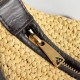 Migliore Repliche Bottega Veneta Mini Wallace Borsa Raffia Naturale Economiche Outlet Online