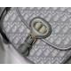 Replica perfetta Borsa media Dior Bobby tela Dior Oblique grigia Imitazione Outlet Online