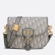 Replica perfetta Borsa media Dior Bobby tela Dior Oblique grigia Imitazione Outlet Online