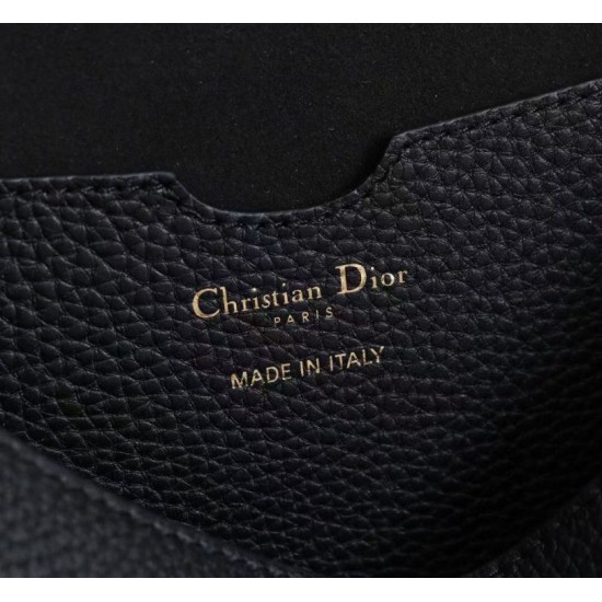 Migliore Replica Borsa grande Dior Bobby vitello martellata nera Imitazioni Outlet Italia Perfette Qualità Repliche Borsa grande Dior Bobby vitello martellata nera Imitazione