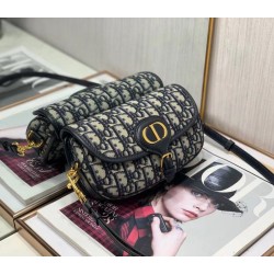 Miglior Falso Borsa Dior Bobby East-West tela Dior Oblique blu Economiche Premium
