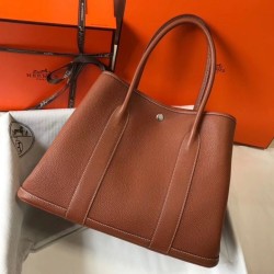 Miglior Falso Hermes Garden Party 36 Borsa Oro Clemence vitello Economiche Premium