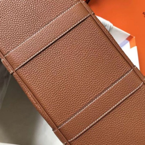 Miglior Falso Hermes Garden Party 36 Borsa Oro Clemence vitello Economiche Premium
