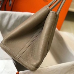 Migliore Repliche Hermes Garden Party 36 Borsa Grigio Clemence vitello Economiche Outlet Online