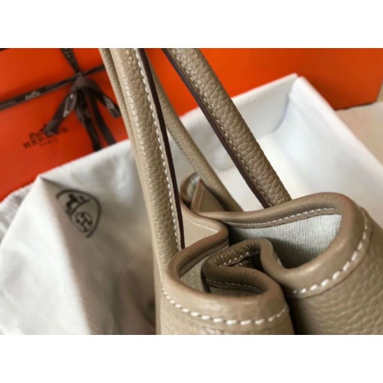 Migliore Repliche Hermes Garden Party 36 Borsa Grigio Clemence vitello Economiche Outlet Online