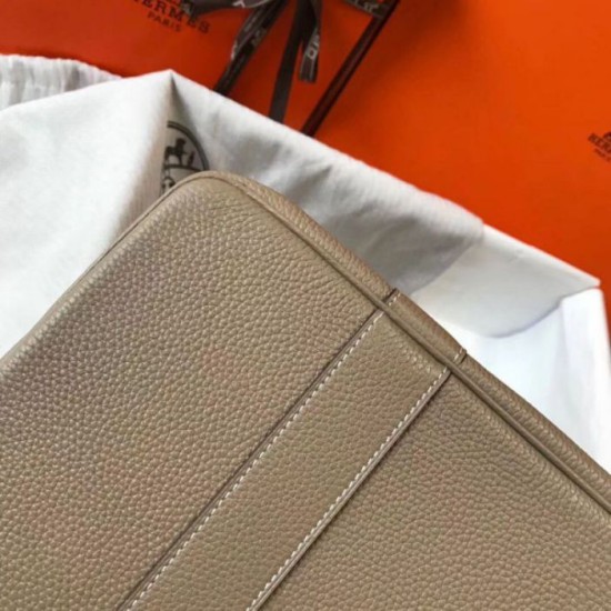 Migliore Repliche Hermes Garden Party 36 Borsa Grigio Clemence vitello Economiche Outlet Online