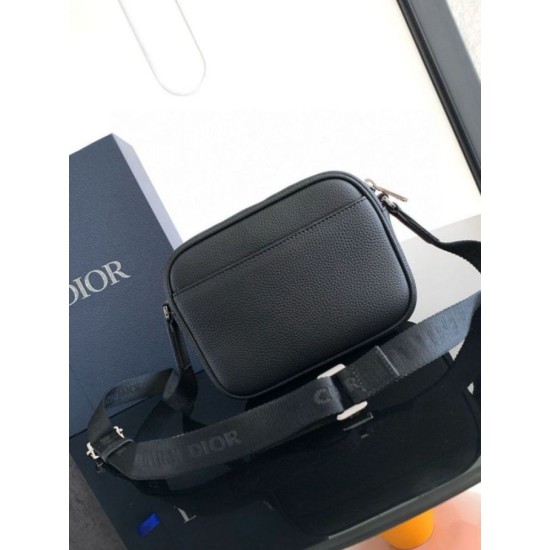 Miglior Falso Dior Borsa a tracolla con cerniera Mini Rider 2.0 beige obliquo con pelle nera Economiche Premium