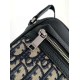 Miglior Falso Dior Borsa a tracolla con cerniera Mini Rider 2.0 beige obliquo con pelle nera Economiche Premium