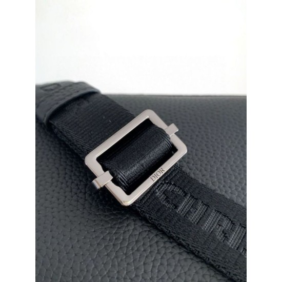 Miglior Falso Dior Borsa a tracolla con cerniera Mini Rider 2.0 beige obliquo con pelle nera Economiche Premium